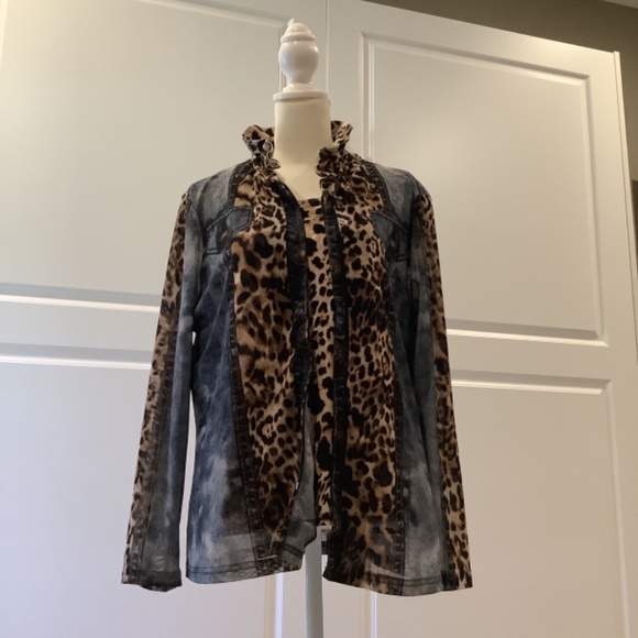 Joseph Ribkoff Size 14 Black and Brown - Picture 2 of 3
